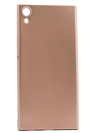 Sony Xperia XA1 Ultra Kılıf Zore Premier Silikon Kapak Gold
