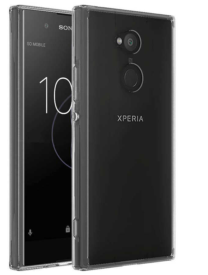 Sony Xperia XA2 Kılıf Zore Süper Silikon Kapak Renksiz