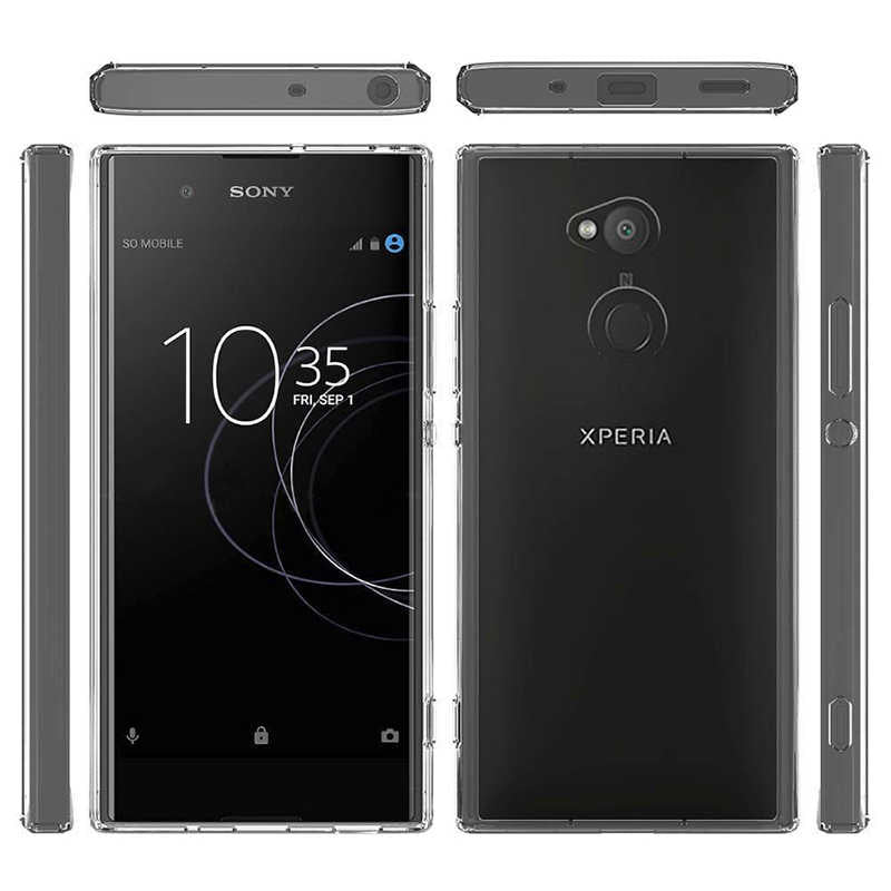 Sony Xperia XA2 Ultra Kılıf Zore Süper Silikon Kapak Renksiz
