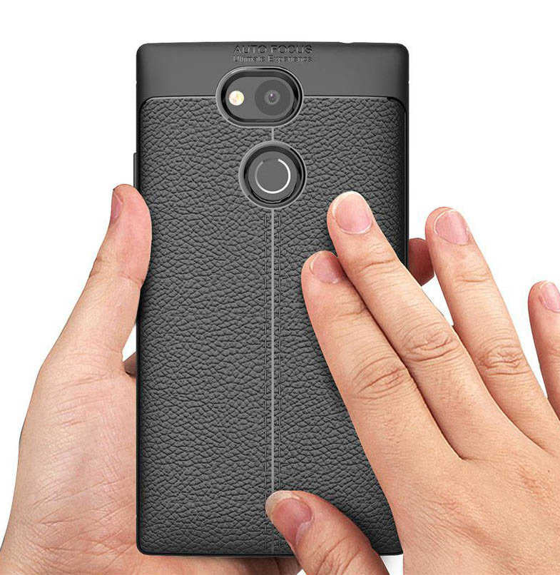 Sony Xperia XA2 Ultra Kılıf Zore Niss Silikon Kapak Gri