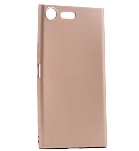 Sony Xperia XZ Kılıf Zore Premier Silikon Kapak Gold