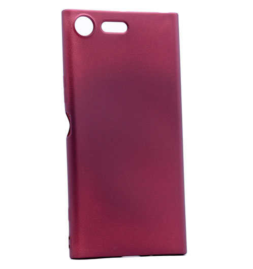 Sony Xperia XZ Kılıf Zore Premier Silikon Kapak Mürdüm