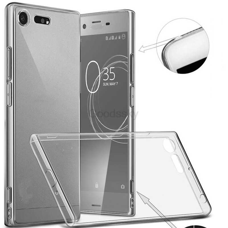 Sony Xperia XZ1 Kılıf Zore Süper Silikon Kapak Renksiz