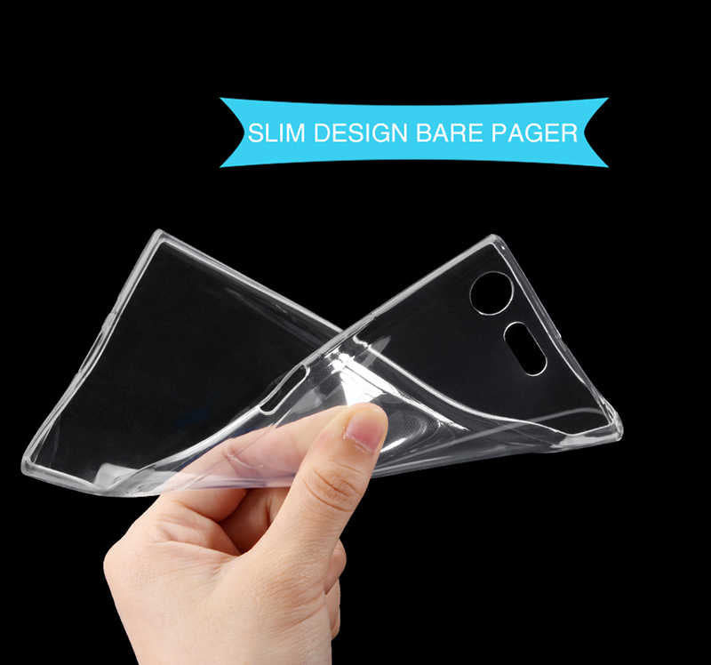 Sony Xperia XZ1 Kılıf Zore Süper Silikon Kapak Renksiz