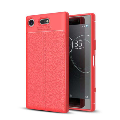 Sony Xperia XZ1 Kılıf Zore Niss Silikon Kapak Kırmızı