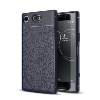 Sony Xperia XZ1 Kılıf Zore Niss Silikon Kapak Lacivert