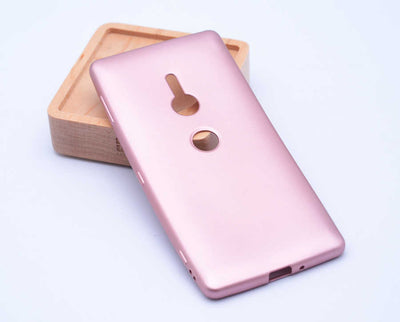 Sony Xperia XZ2 Kılıf Zore Premier Silikon Kapak Rose Gold