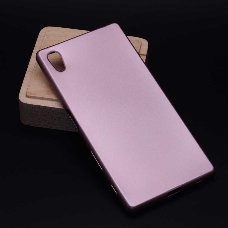 Sony Xperia Z5 Kılıf Zore Premier Silikon Kapak Rose Gold