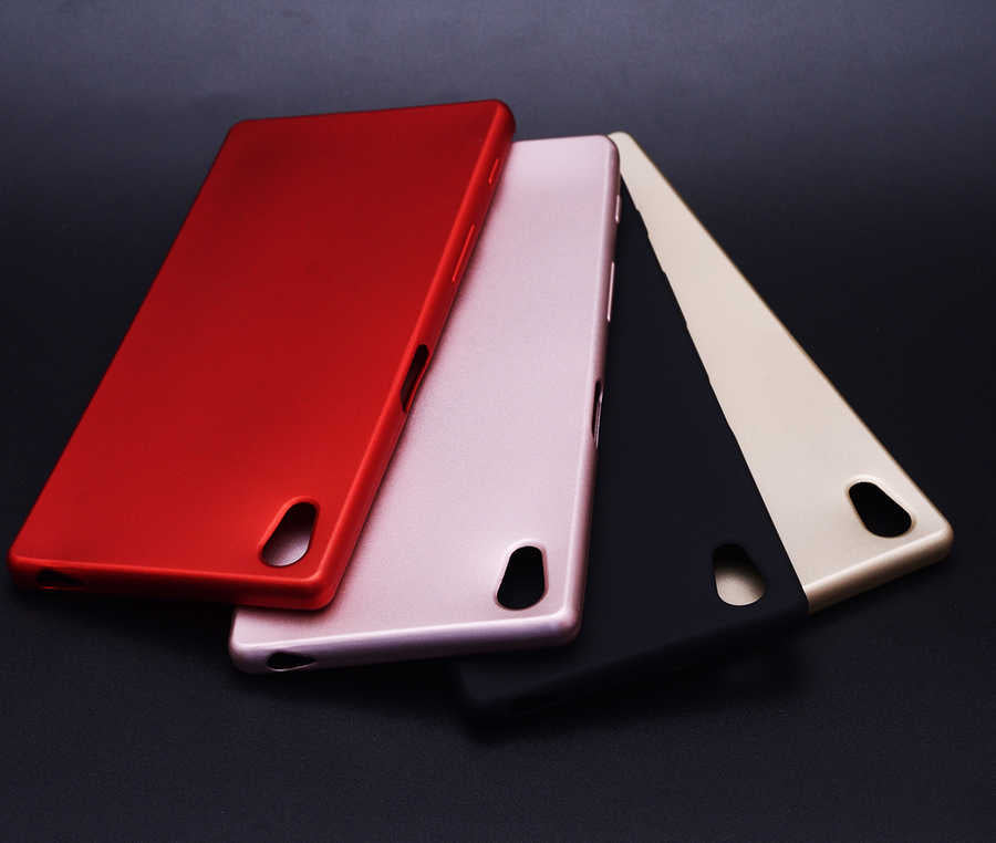 Sony Xperia Z5 Kılıf Zore Premier Silikon Kapak Kırmızı