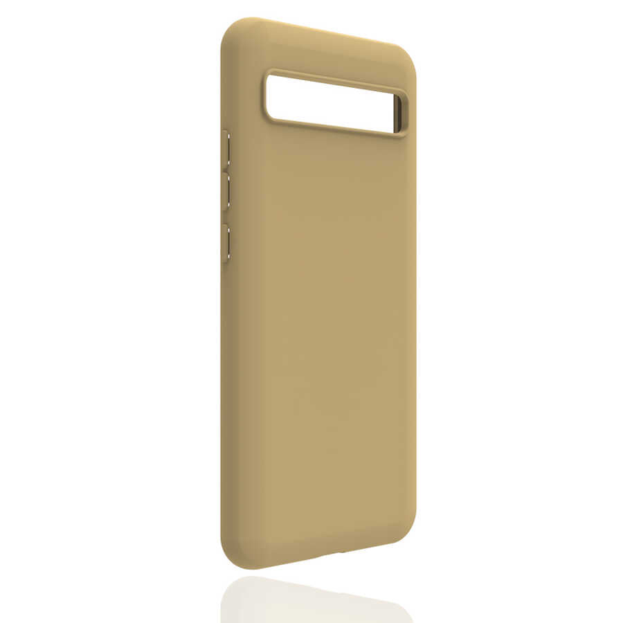 TCL 10 Plus Kılıf Zore Biye Silikon Gold