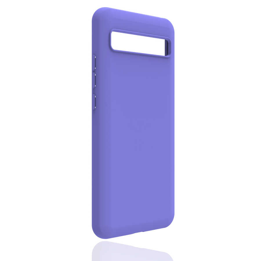 TCL 10 Plus Kılıf Zore Biye Silikon Lila