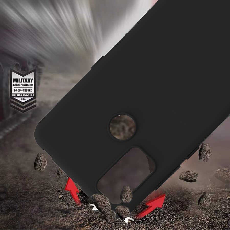 TCL 20E Kılıf Zore Biye Silikon Lacivert