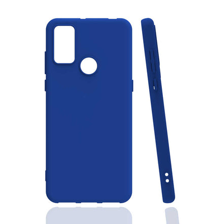 TCL 20E Kılıf Zore Biye Silikon Mavi