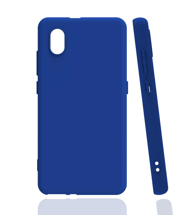 TCL L7 Kılıf Zore Biye Silikon Mavi