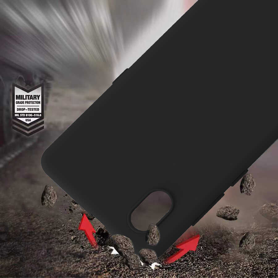 TCL L7 Kılıf Zore Biye Silikon Siyah