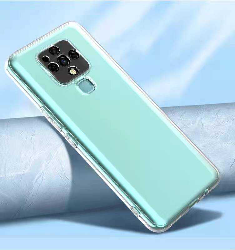 Tecno Camon 16 Kılıf Zore Kamera Korumalı Süper Silikon Kapak Renksiz