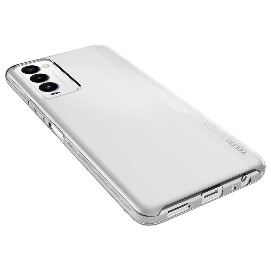 Tecno Camon 18 Kılıf Zore Süper Silikon Kapak Renksiz
