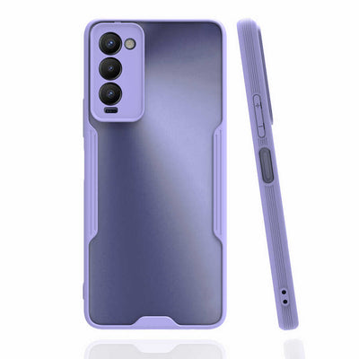 Tecno Camon 18 P Kılıf Zore Parfe Kapak Lila