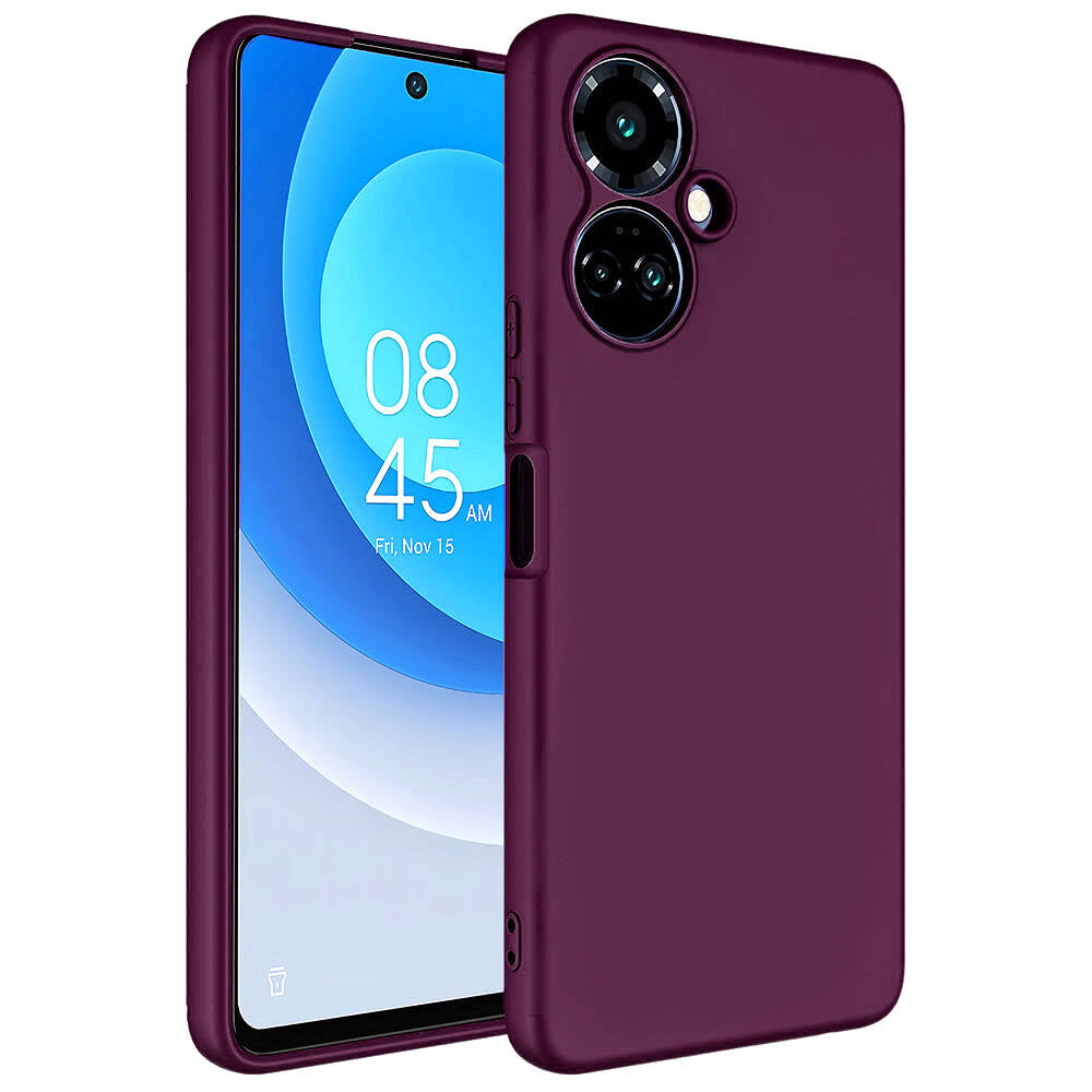 Tecno Camon 19 Pro Kılıf Zore Mara Lansman Kapak Koyu Mor