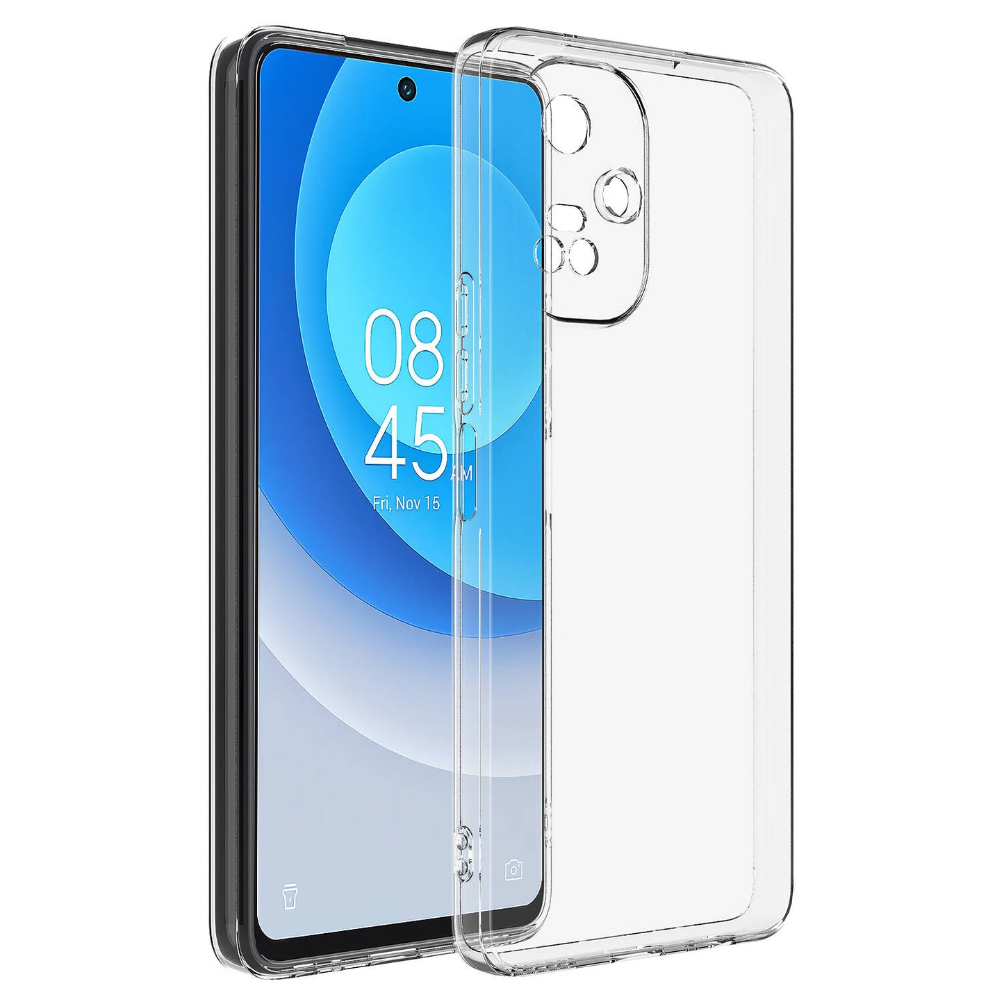 Tecno Camon 19 Pro Kılıf Zore Süper Silikon Kapak Renksiz