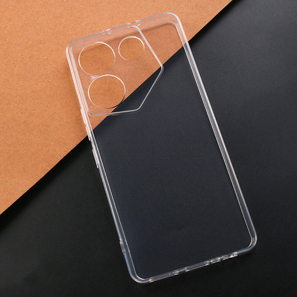 Tecno Camon 20 Pro 4G Kılıf Zore Süper Silikon Kapak Renksiz
