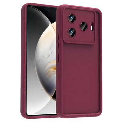 Tecno Camon 30 Pro 5G Kılıf Kamera Korumalı Zore Ananas Kapak Mürdüm