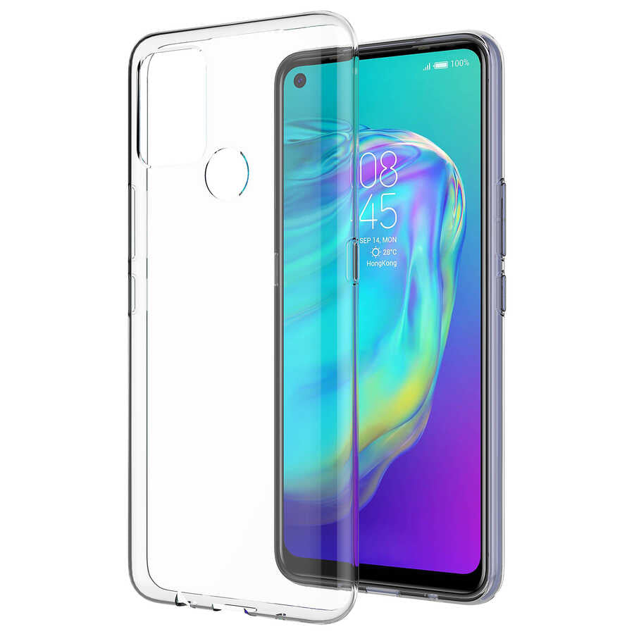 Tecno Pova Kılıf Zore Süper Silikon Kapak Renksiz