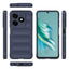 Tecno Spark 20 Case Flexible TPU Hollow Back Surface Design Zore Ethnic Silicone Cover Navy Blue