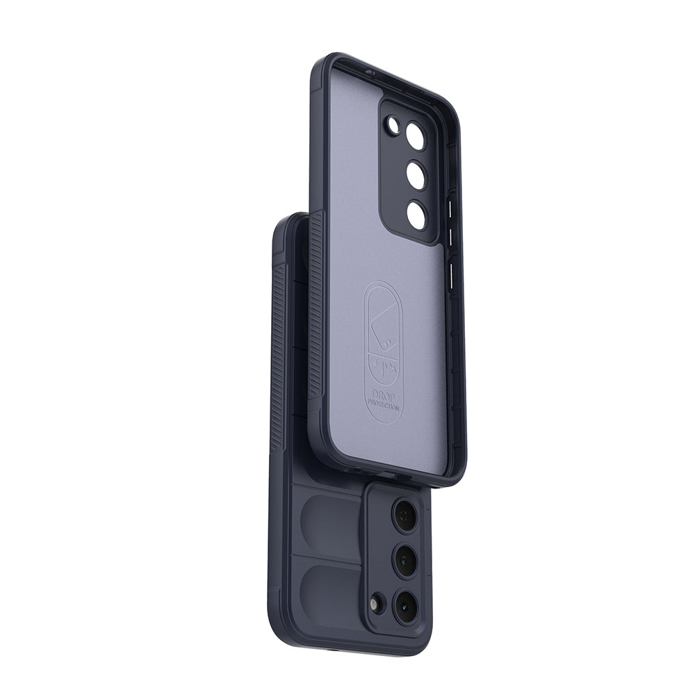 Tecno Spark 40 Pro Kılıf Esnek TPU Oyuklu Arka Yüzey Tasarımlı Zore Etnik Silikon Kapak Siyah
