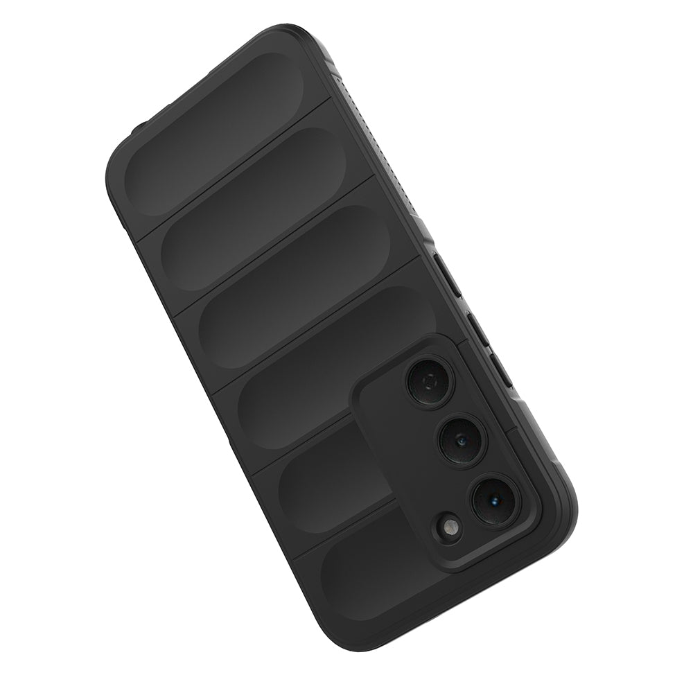 Tecno Spark 40 Pro Kılıf Esnek TPU Oyuklu Arka Yüzey Tasarımlı Zore Etnik Silikon Kapak Koyu Yeşil