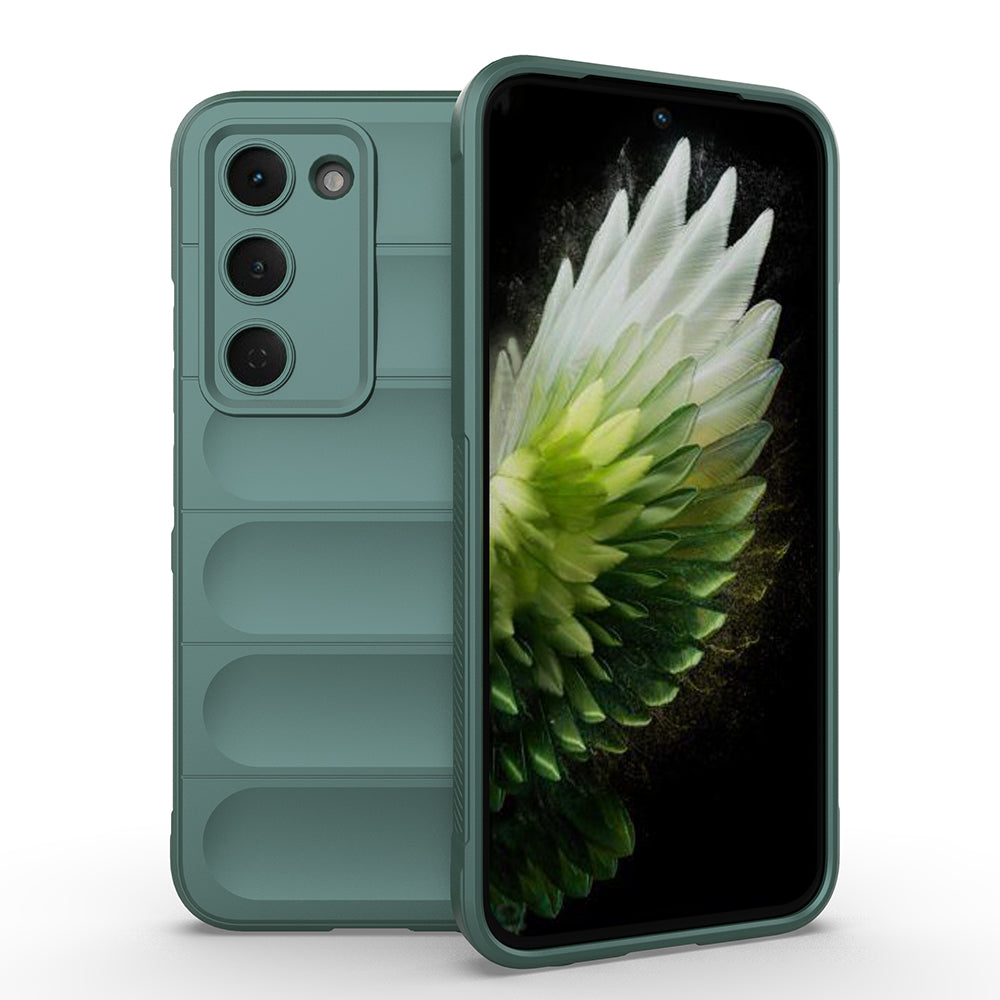 Tecno Spark 40 Pro Kılıf Esnek TPU Oyuklu Arka Yüzey Tasarımlı Zore Etnik Silikon Kapak Siyah