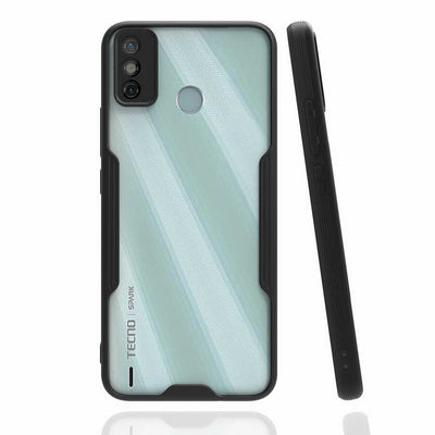 Tecno Spark 6 Go Kılıf Zore Parfe Kapak Siyah