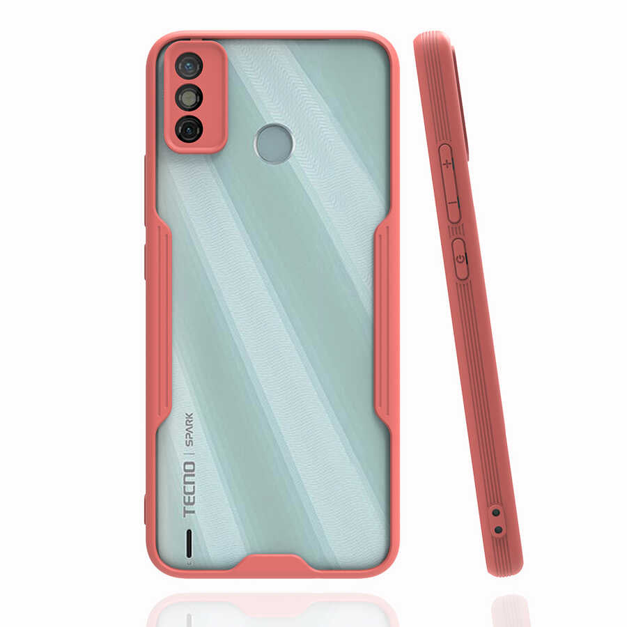 Tecno Spark 6 Go Kılıf Zore Parfe Kapak Pembe