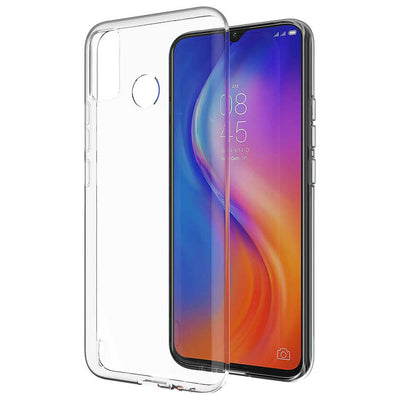 Tecno Spark 6 Go Kılıf Zore Süper Silikon Kapak Renksiz