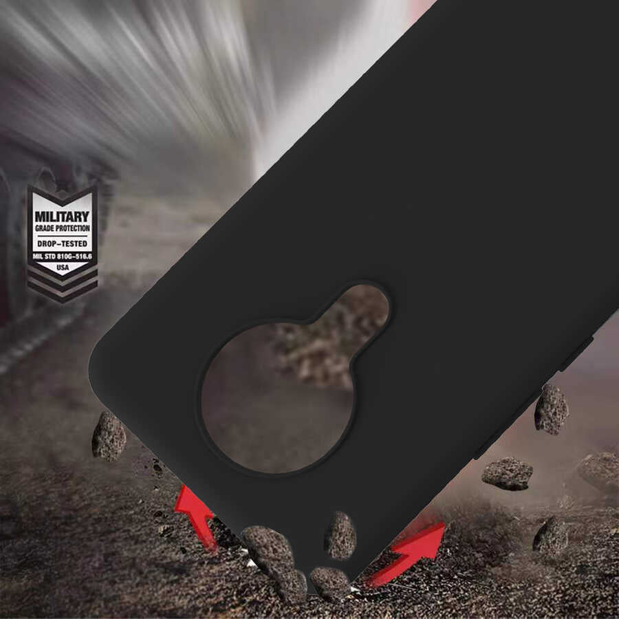 Tecno Spark 6 Kılıf Zore Biye Silikon Lacivert