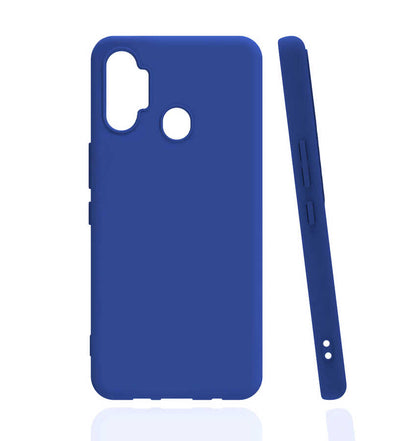 Tecno Spark 7 Pro Kılıf Zore Biye Silikon Mavi