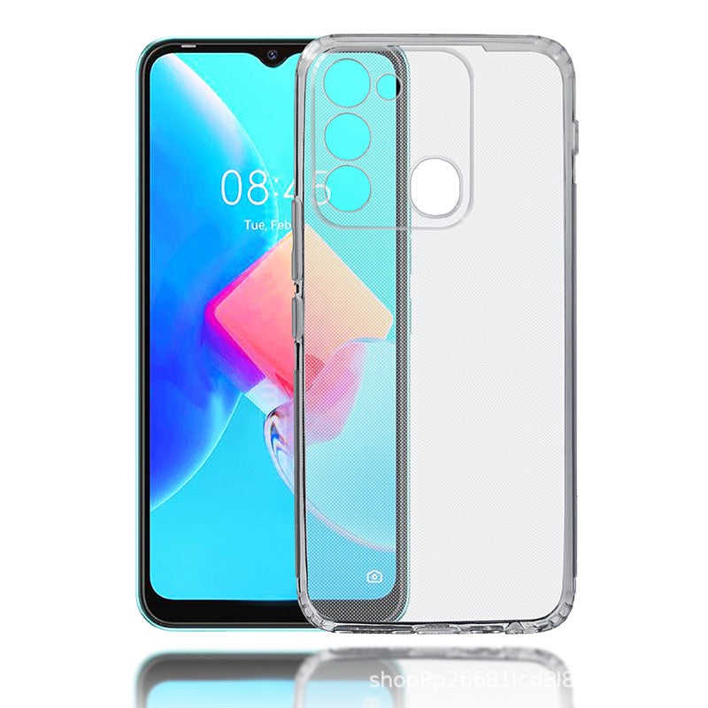 Tecno Spark 8C Kılıf Zore Süper Silikon Kapak Renksiz