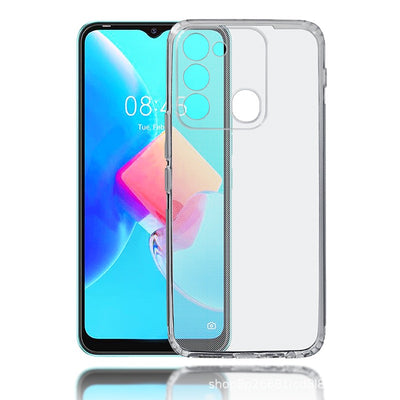 Tecno Spark 8C Kılıf Zore Süper Silikon Kapak Renksiz