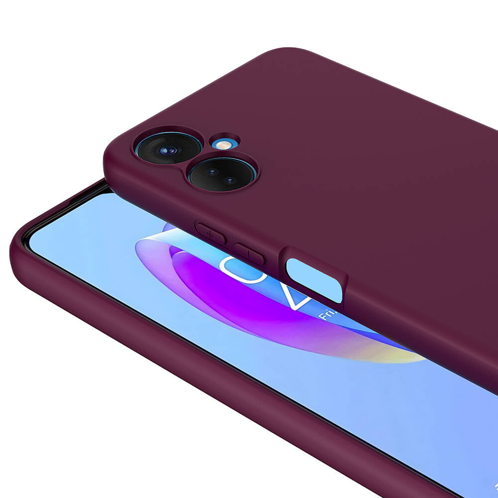 Tecno Spark 9 Pro Kılıf Zore Mara Lansman Kapak Lila