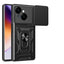 Tecno Spark Go 1 2025 Kılıf Magnetik Standlı Kamera Korumalı Zore Sürgülü Vega Kapak Siyah