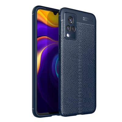 Vivo V21 Kılıf Zore Niss Silikon Kapak Lacivert