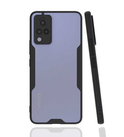 Vivo V21 Kılıf Zore Parfe Kapak Siyah