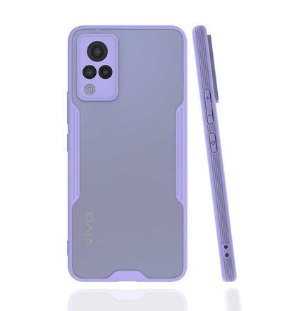 Vivo V21 Kılıf Zore Parfe Kapak Mor