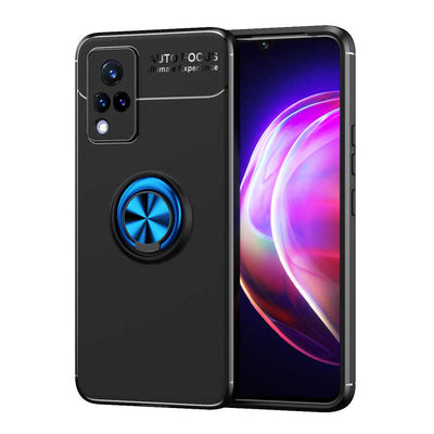 Vivo V21 Kılıf Zore Ravel Silikon Kapak Mavi