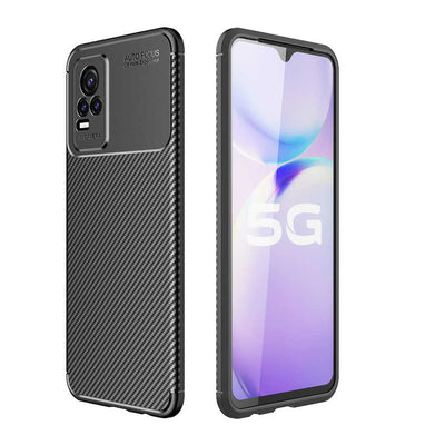 Vivo V21E Kılıf Zore Negro Silikon Kapak Siyah