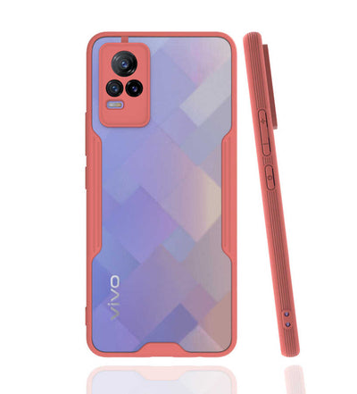 Vivo V21E Kılıf Zore Parfe Kapak Pembe