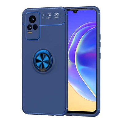Vivo V21E Kılıf Zore Ravel Silikon Kapak Mavi