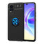 Vivo V21E Kılıf Zore Ravel Silikon Kapak Siyah-Mavi