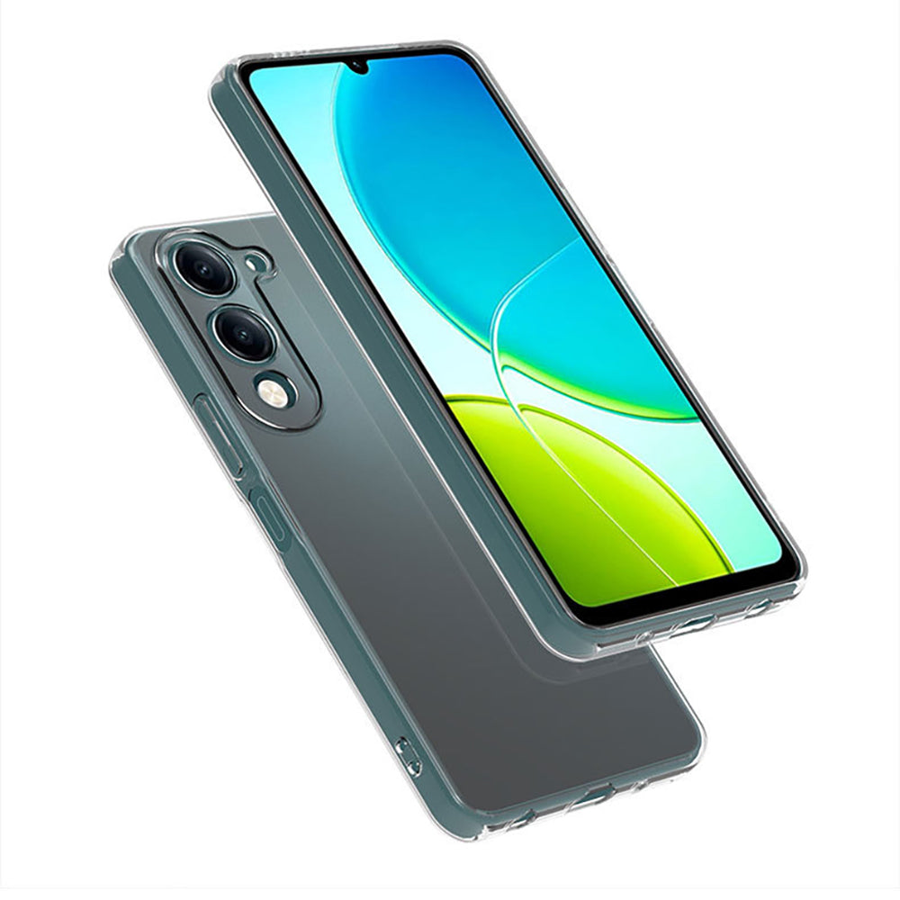 Vivo Y04 Kılıf Zore Süper Silikon Kapak Şeffaf