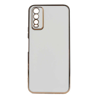 Vivo Y11S Kılıf Zore Bark Kapak Beyaz
